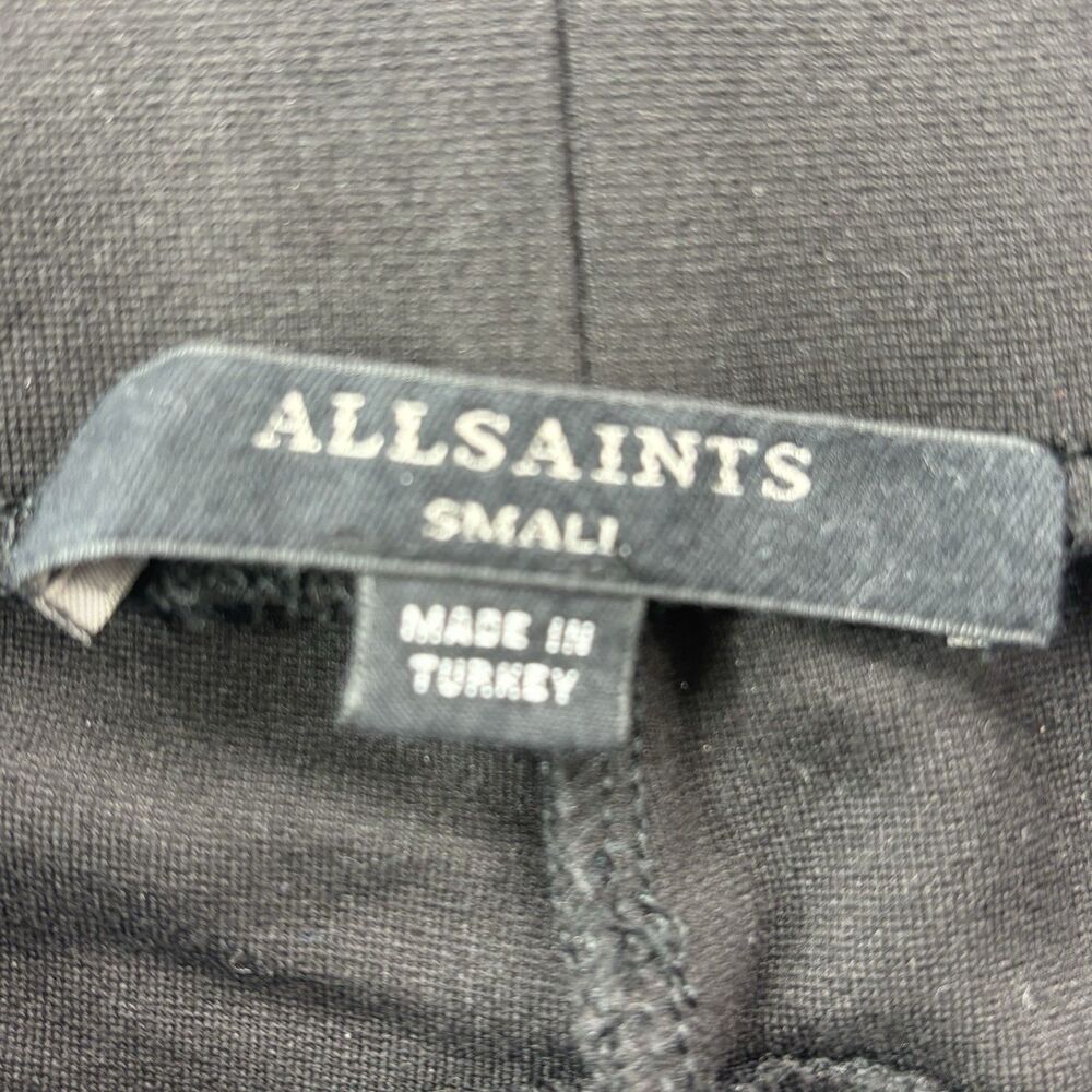 ALLSAINTS Women’s Small Black Tyne‎ Elastic Waist Leggings 25.5" Inseam - Picture 7 of 16
